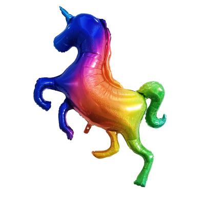 China Wholesale Large Size Cute Rainbow Unicorn Horse Balloon For Baby Birthday Party Wedding Decor Balloon Kids Toys for sale