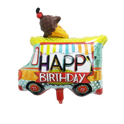 China Cute Foil Balloons Happy Birthday Cake Topper Gift Shape For Party Decorations for sale