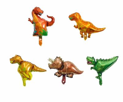 China Gift Toy Wholesale 3d Standing Dinosaur Foil Animal Balloon For Birthday Party Supplies Hot Sale for sale