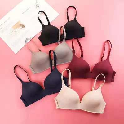 China QUICK DRY Japanese seamless cotton one-piece lingerie comfortable girls underwear bra lift up bra size 32 for sale