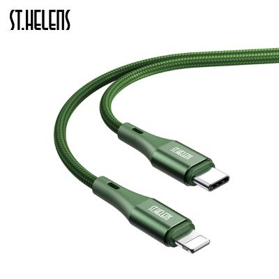 China Camera Joyroom MFI 1.2m PD 3A Nylon Quick Charge Types Lighting Cable USB Data Wire for sale