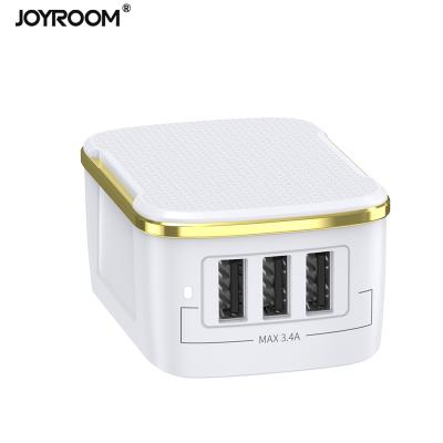 China Hot Mobile Phone Joyroom Wall 17w 3 Ports USB Charger Set for sale