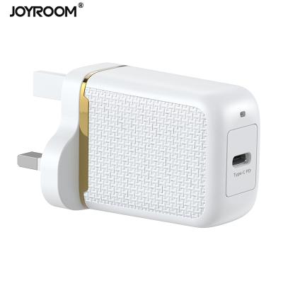 China Mobile Phone JOYROOM ABS+PC Type C Quick Charge UK 3.0 Wall QC PD Travel Charger for sale