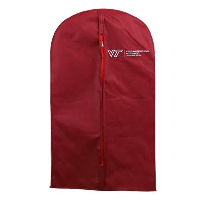 China 100% PP High Quality Eco-friendly Non Woven Fabric Clothes Suit Cover Travel Foldable Garment Bags for sale