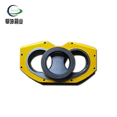 China Construction worksÂ   Construction Steel Machinery Spare Parts DN200 Bear Plate Parts For Concrete Pump for sale