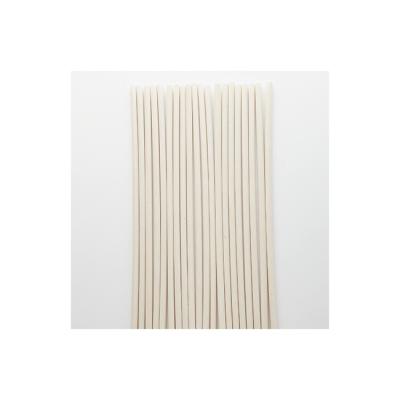 China Casual Biodegradable Bamboo Flat Straw 6mm*230mm Tip Straw w/wrapping for sale