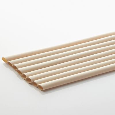 China Occasional straw 8mm diameter sharp tip w/wrapping house compostable and instead of paper PLA non straw for sale