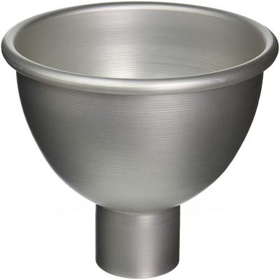 China American Viable Metalcraft 1004 Heavy Duty Aluminum Funnel 14-Gauge, 1.5mm, 4-Quart, 8.75