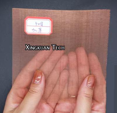 China 50 Mesh Plain Weave Copper Wire Mesh 99.9% Copper Red Color for sale