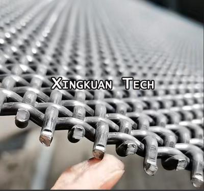 China High Carbon Steel Crushers Stone Screen Mesh 4mm Dia 4mm Or 4.5mm Aperture for sale