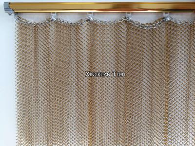 China De hangende Decoratie van Metaal Decoratieve Mesh Curtain Drapery For Interior Te koop