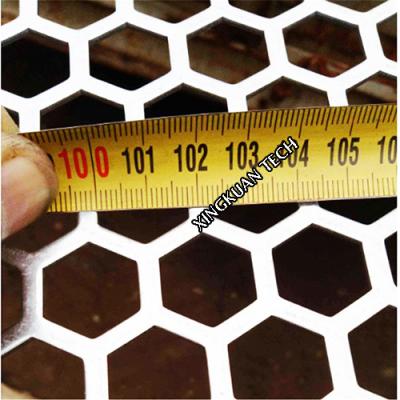 Cina Rete metallica perforata esagonale, materiale di Mesh Sheet Aluminum Iron ss del favo in vendita