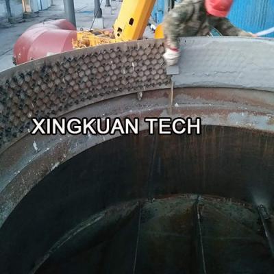 China Flex Metal Hexagonal Cellular Mesh Grating For Refractory Lining for sale