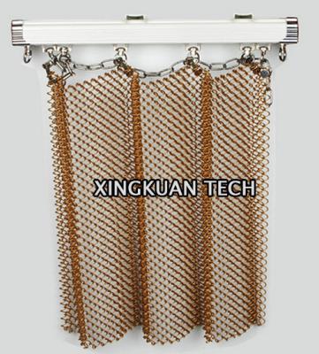 China Kleurrijk Decoratief Mesh Curtain, Gordijn 4mm van de Metaalrol 6mm 8mm Opening Te koop