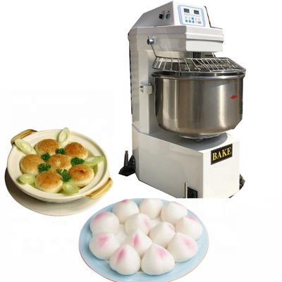 China China factory commicial professional kitchen snack food electric bread dough sprial mixer with rotating bowl for sale