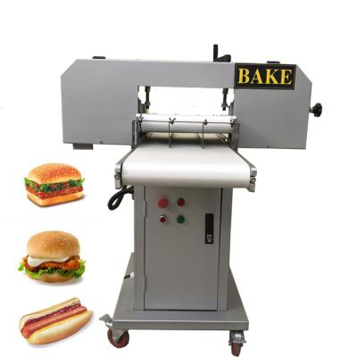 China frozen food factory hamburger bun slicer machine for sale for sale