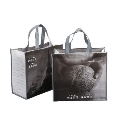 China Recyclable Promotional Nonwoven Fabric Tote Bag Fashion Shopping Bag Supermarket Packaging Bag for sale