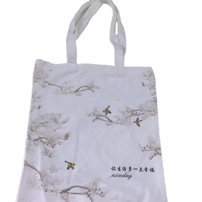 China Custom Handled Logo Printed Shopping Canvas Tote Bag Cotton Canvas Bag for sale