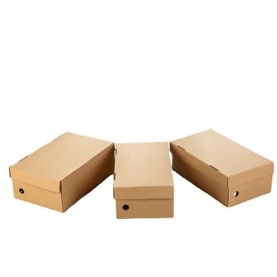 China Recycled Materials Wholesale Custom Foldable Cardboard Sneaker Shoe Box With Logo for sale