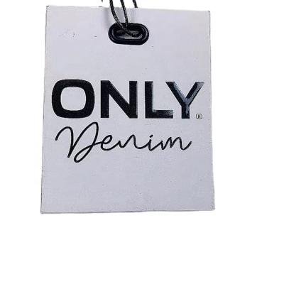 China Viable Wholesale High Quality Reusable Custom Brand Logo Hang Tags For Clothing for sale