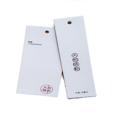 China China Fancy Viable Custom Printing Kraft Paper Clothed Apparel Hang Tags For Own Logo Apparel for sale