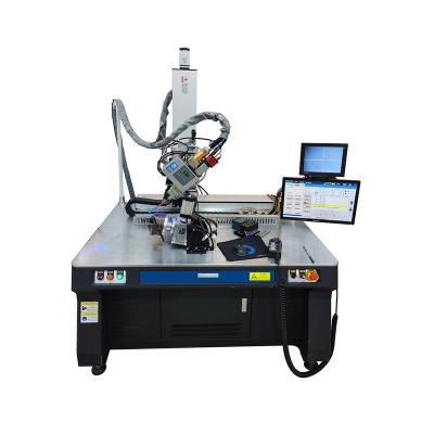 China User Friendly 1000w 1500w Metal Materials Automatic Fiber Optic Laser Welding Machine With Rotary 4axis for sale