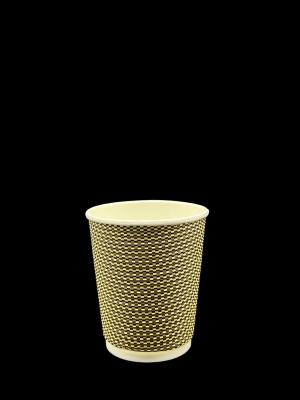 China 8oz 16oz 20oz 12oz Ripple Paper Cups Custom Paper Coffee Cups Leakproof for sale