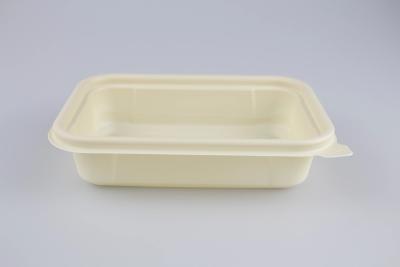 China The new design of take-out food packaging lunch box corn starch 500ml rectangular food container for sale