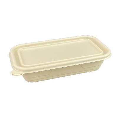 China Biodegradable corn starch disposable lunchboxes for bento or take-out food lunchboxes for sale