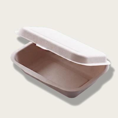 China 450ml Pulp Lunch Box Eco Friendly Takeaway Containers Water Resistance for sale