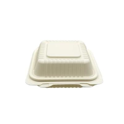 China Safe and environmentally degradable packaging box 450 ml corn starch food container for sale