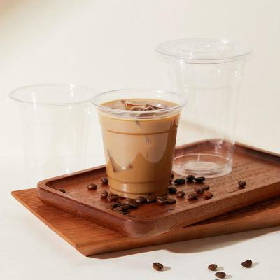 China 12oz 16oz 20oz Eco Friendly Disposable Compostable Biodegradable Clear PLA Plastic Cup for sale