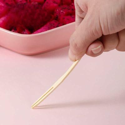 China Sleek Wooden Disposable Utensils Individual Package Disposable Wood Forks for sale