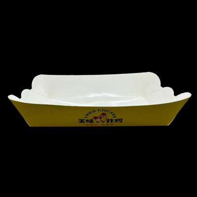 China Paper boat tray paper food tray boat shape box for sale