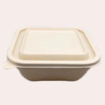 China Disposable Cornstarch Food Containers 350ML Lightweight  Microwave Safe for sale