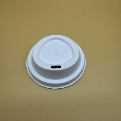 China Disposable Tableware Eco-Friendly Solution For Serving Beverages Paper Pulp cup with lid for sale