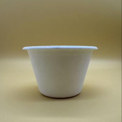 China Small Paper Biodegradable Sauce Cup Disposable Paper Pulp Souffle Portion Cup for sale