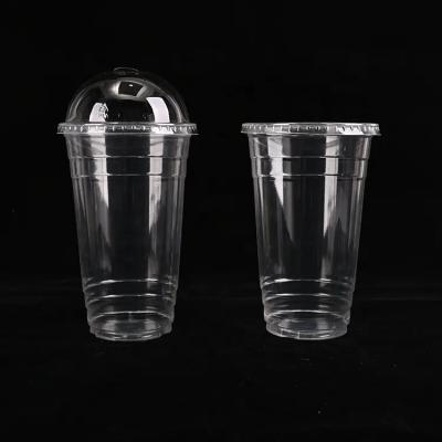 China Clear Biodegradable Plastic Cup pla 12oz 16oz 20oz 100% compostable PLA cup for sale