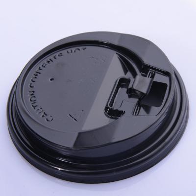 China Take Away Coffee Cups Plastic PP/PS Cover Lid Coffee Cup Lid Milk Tea Cup Cover Split Lid for sale