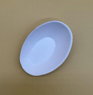 Chine Biodégradable Bagasse Pâte de pâte contenant de la sauce de canne à sucre Soucoupe de pot en profondeur Condiments Cuve à trempage de soja avec poignée à vendre