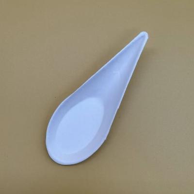 China Western Restaurant Seasoning Plate Hot Pot Buffet Snack Plate Paper Pulp Spoon Of Caviar for sale