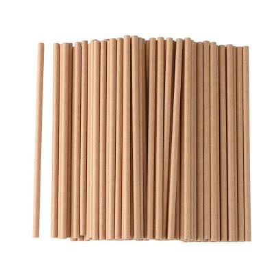 Chine Paille de papier kraft jetable écologique Biodégradable Paille de thé à bulles emballée individuellement pour la maison ou le bar à vendre