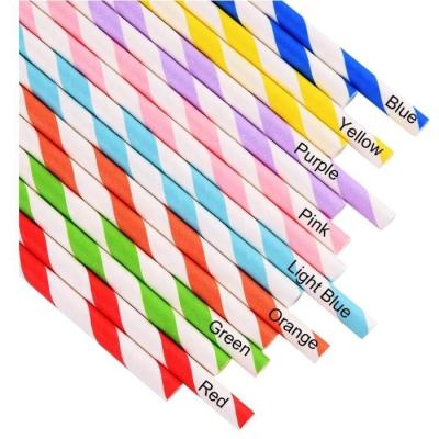 China Factory Biodegradable Colorful And artistical Paper Straws Eco Friendly Disposable Drinking Straws for sale