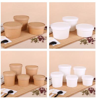 China Disposable 8oz 12oz 16oz 20oz 24oz soup tub with lid  Eco Friendly Take Away Food Snack Packaging for sale