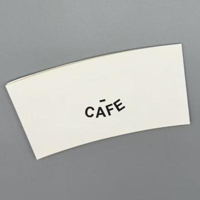 China Coffee Cup Set Custom White Card Paper Cup slevee paper cup sleeve with print for sale