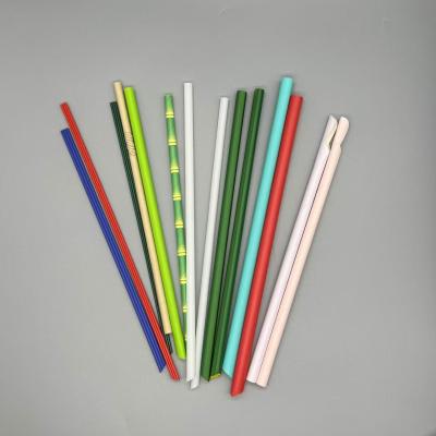 China Wide Translucent Disposable Boba PLA Plastic Straws Custom Print And Length for sale