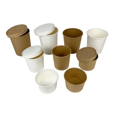 China Biodegradable Soup Cup Disposable Hot Soup Bowl 8oz  12oz 16oz 20oz for sale