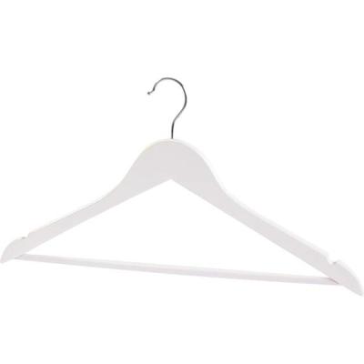 China Yikai Flat Wooden Hangers Assessed Supplier Space Saving Hangers Clothes Wooden Hangers for sale