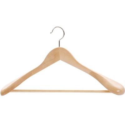 China Hot Sale Products Solid Wooden Wooden Hangers For Clothes Suits Hanger Custom for sale