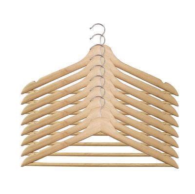 China 2021 contemporary cheap price discount natural wood hanger for coat for sale